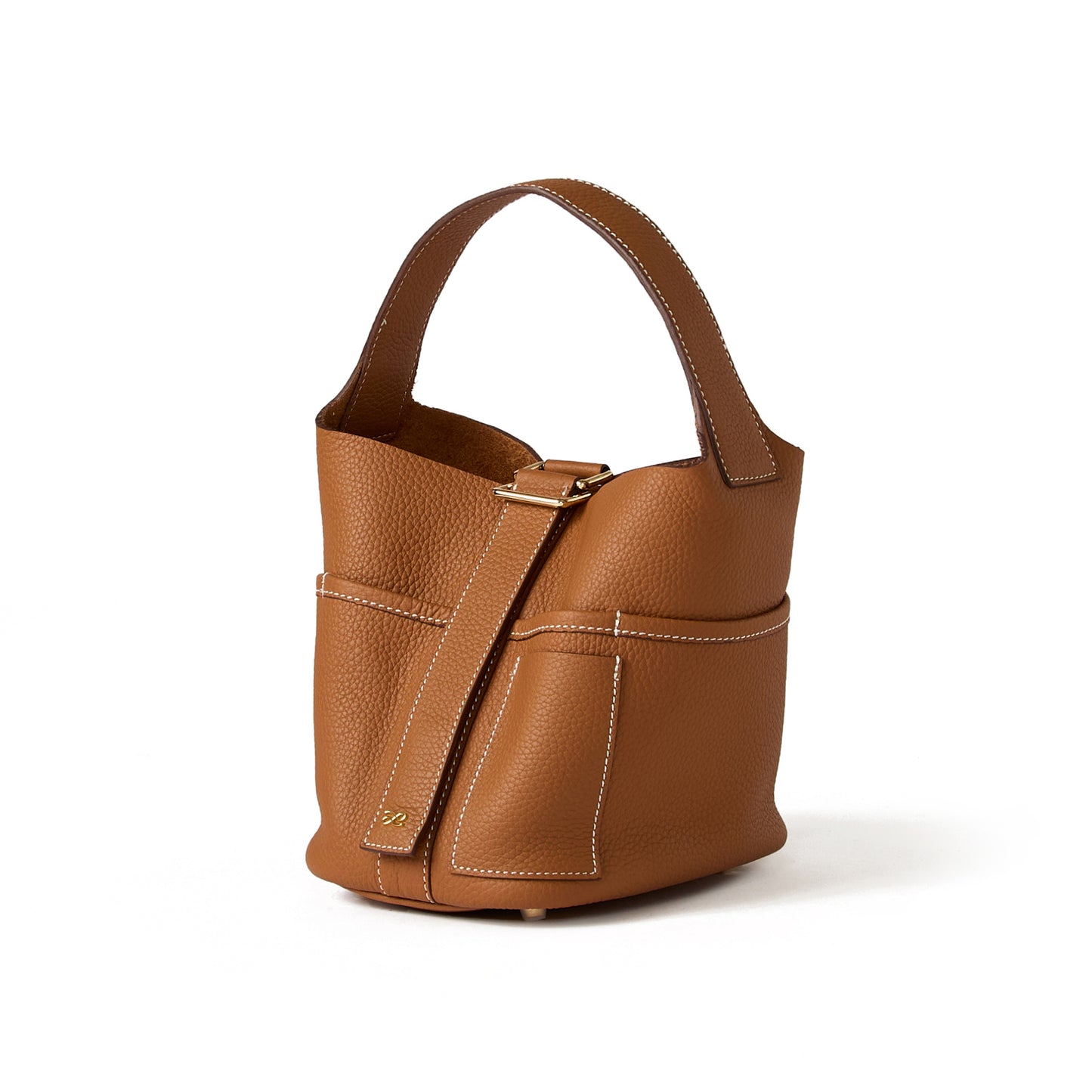 Flower Bucket in Gold