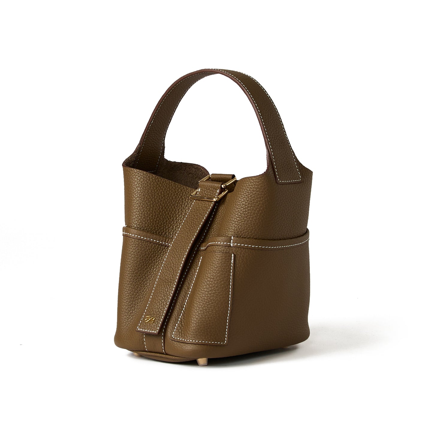 Flower Bucket in Taupe