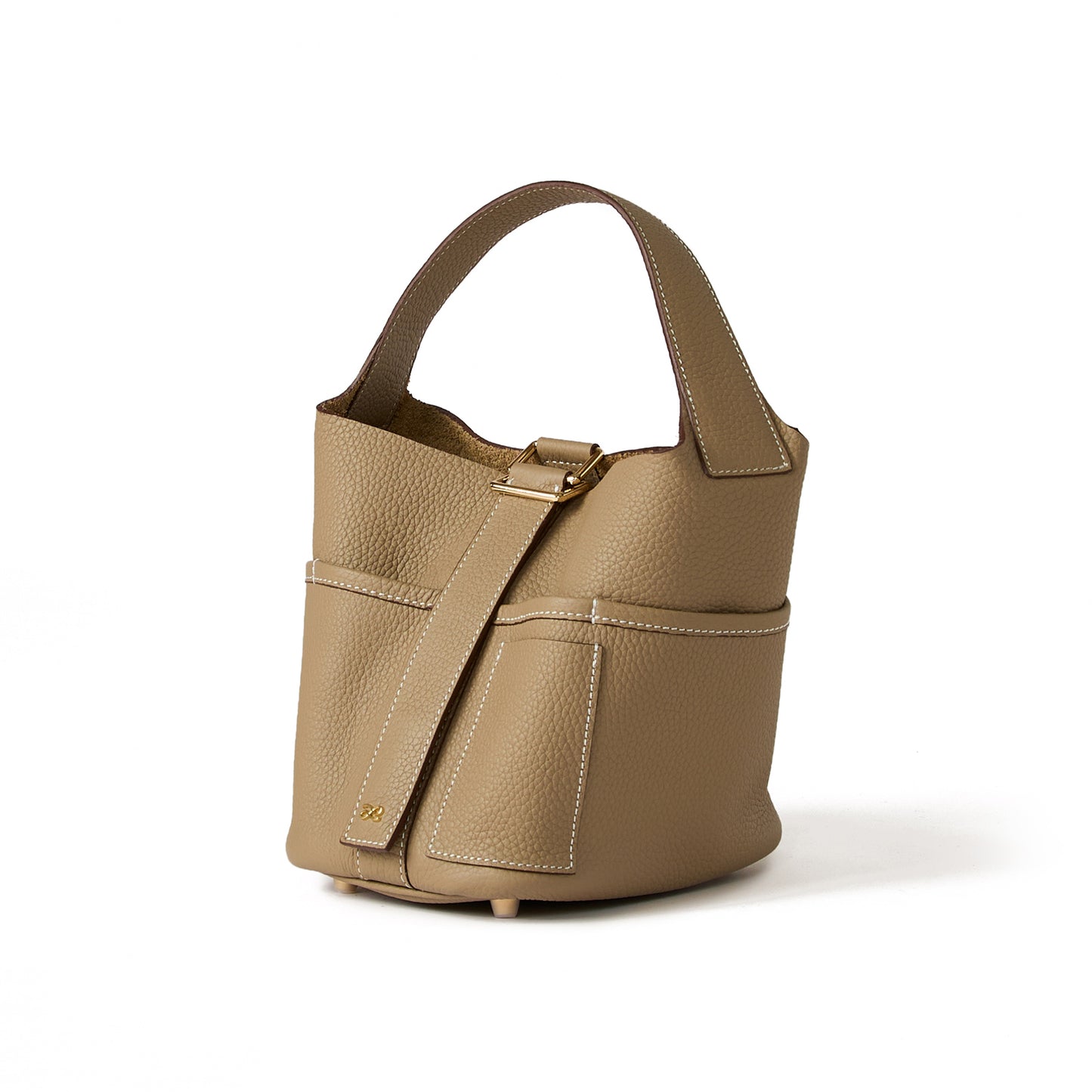 Flower Bucket in Beige