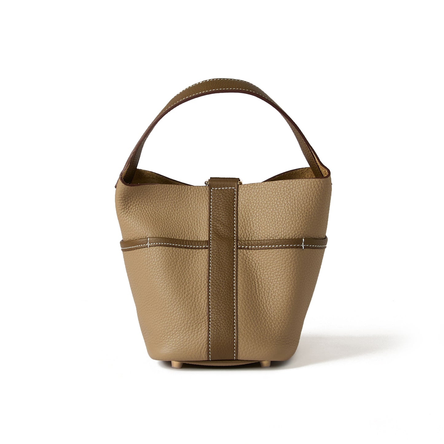 Flower Bucket in Beige-Taupe