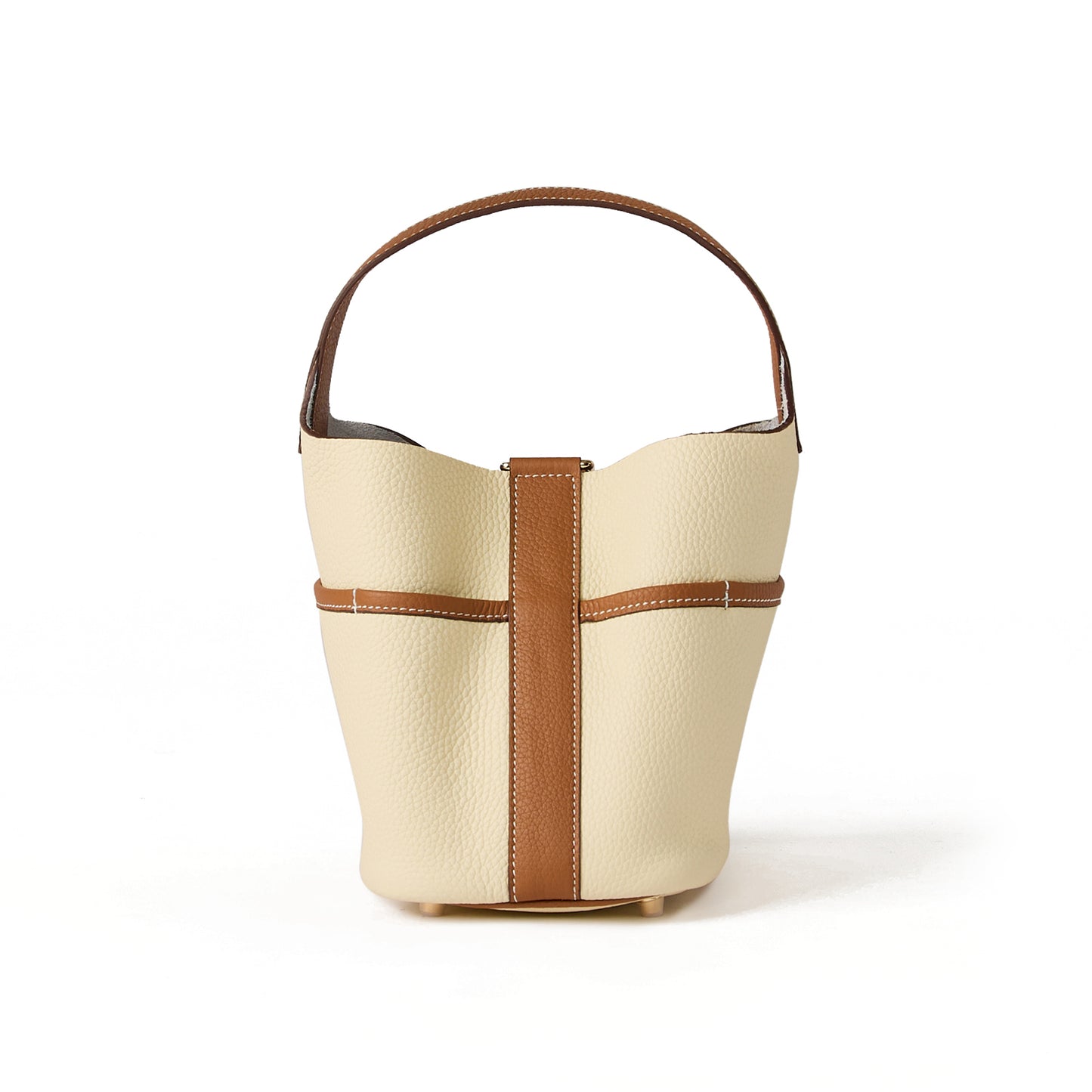 Flower Bucket in Craie-Gold