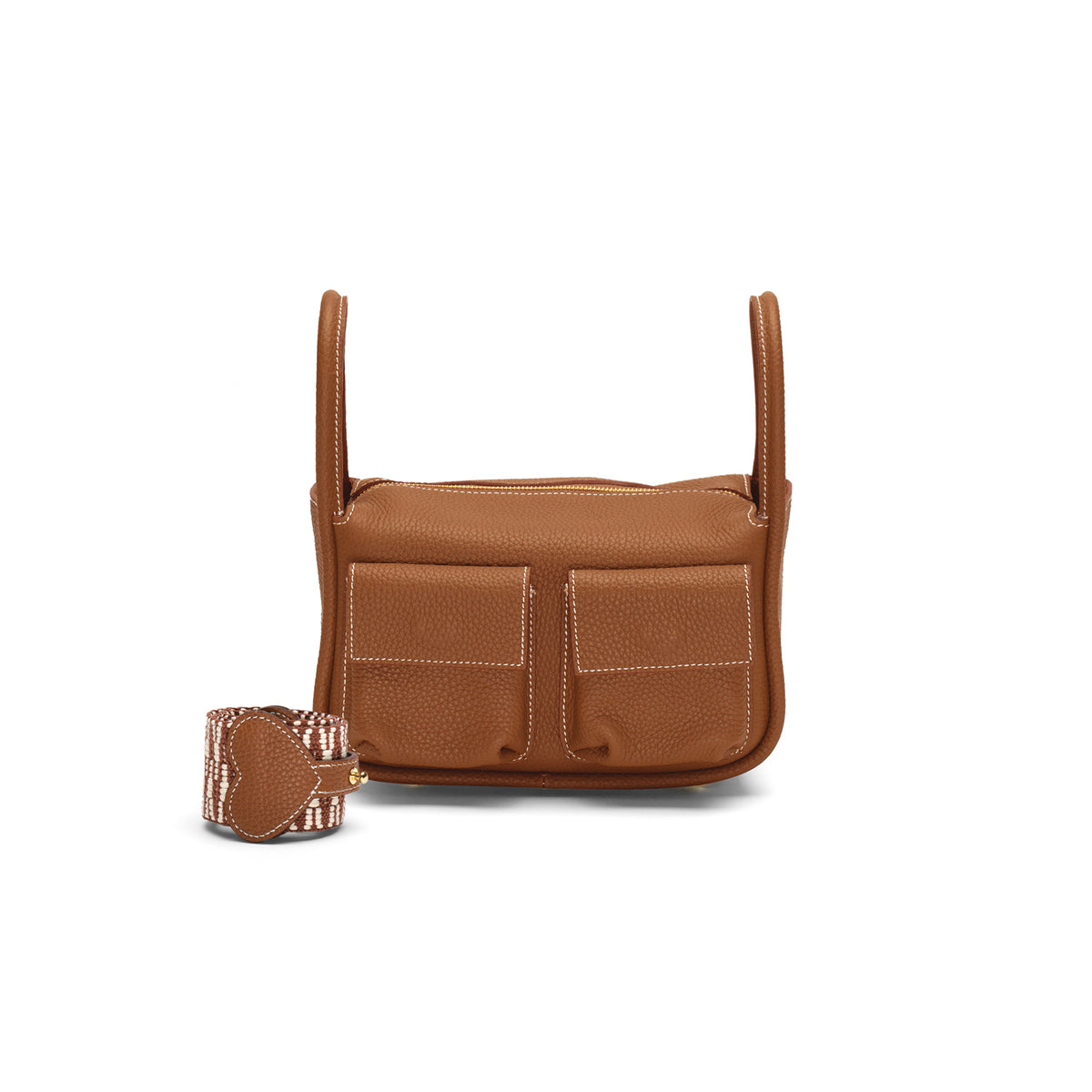 Brick Bag in Gold
