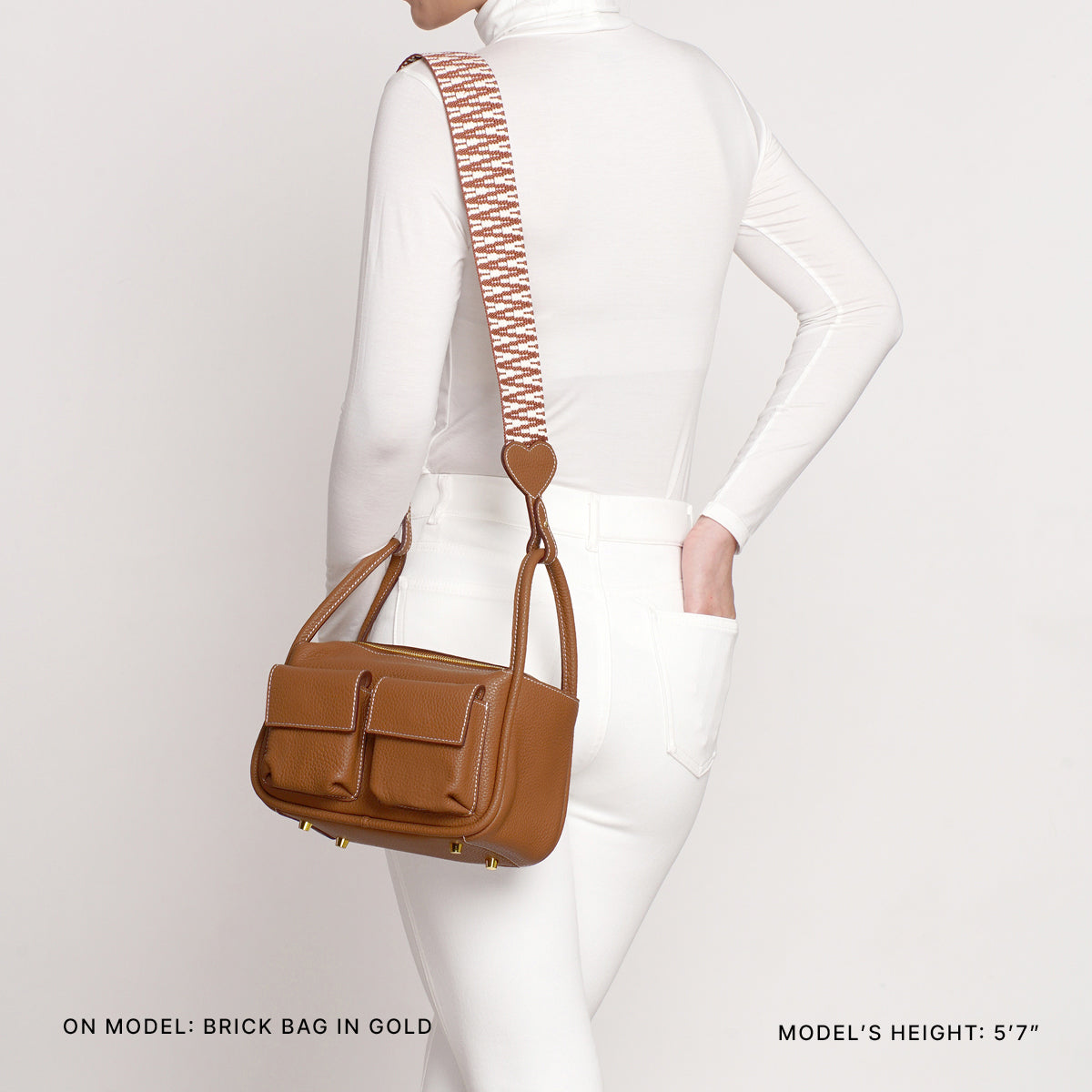 Brick Bag in Gold