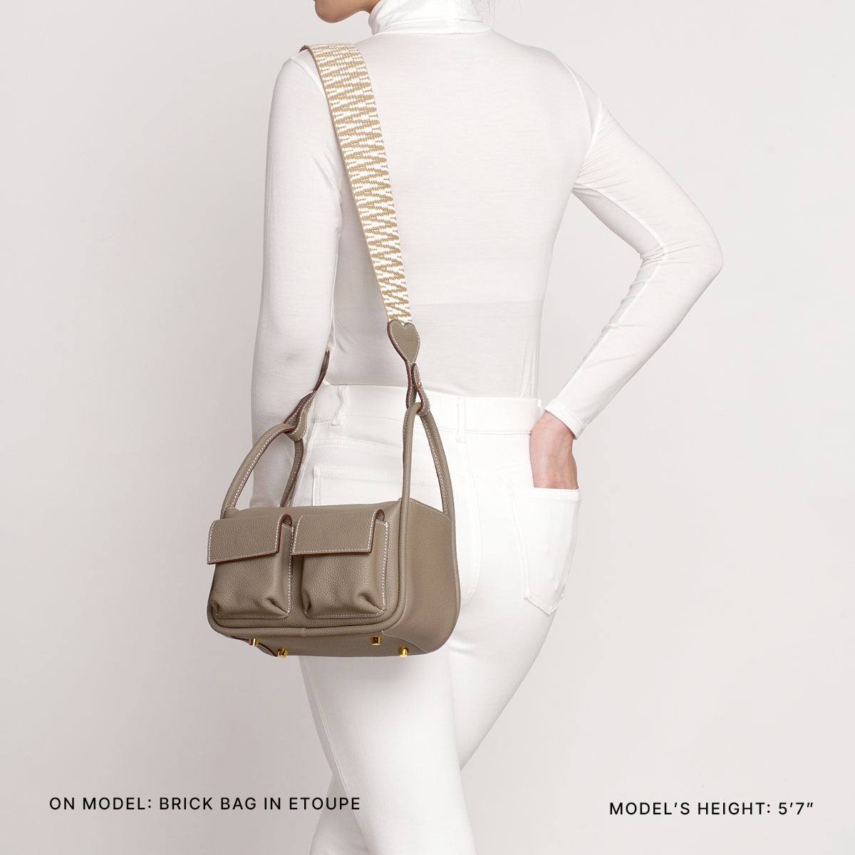 Brick Bag in Etoupe