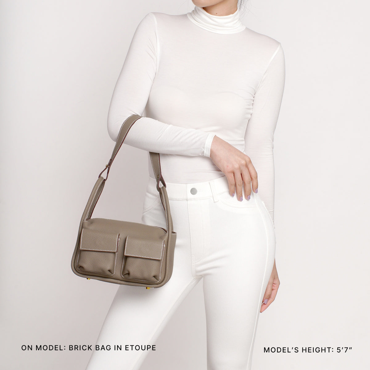 Brick Bag in Etoupe