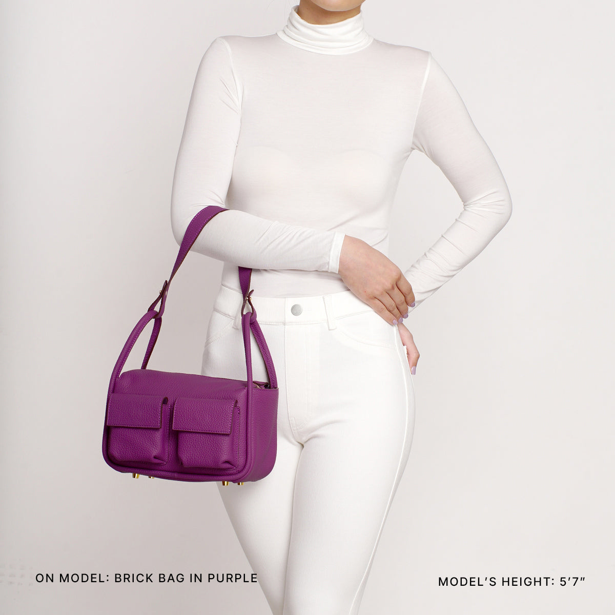 Brick Bag in Purple