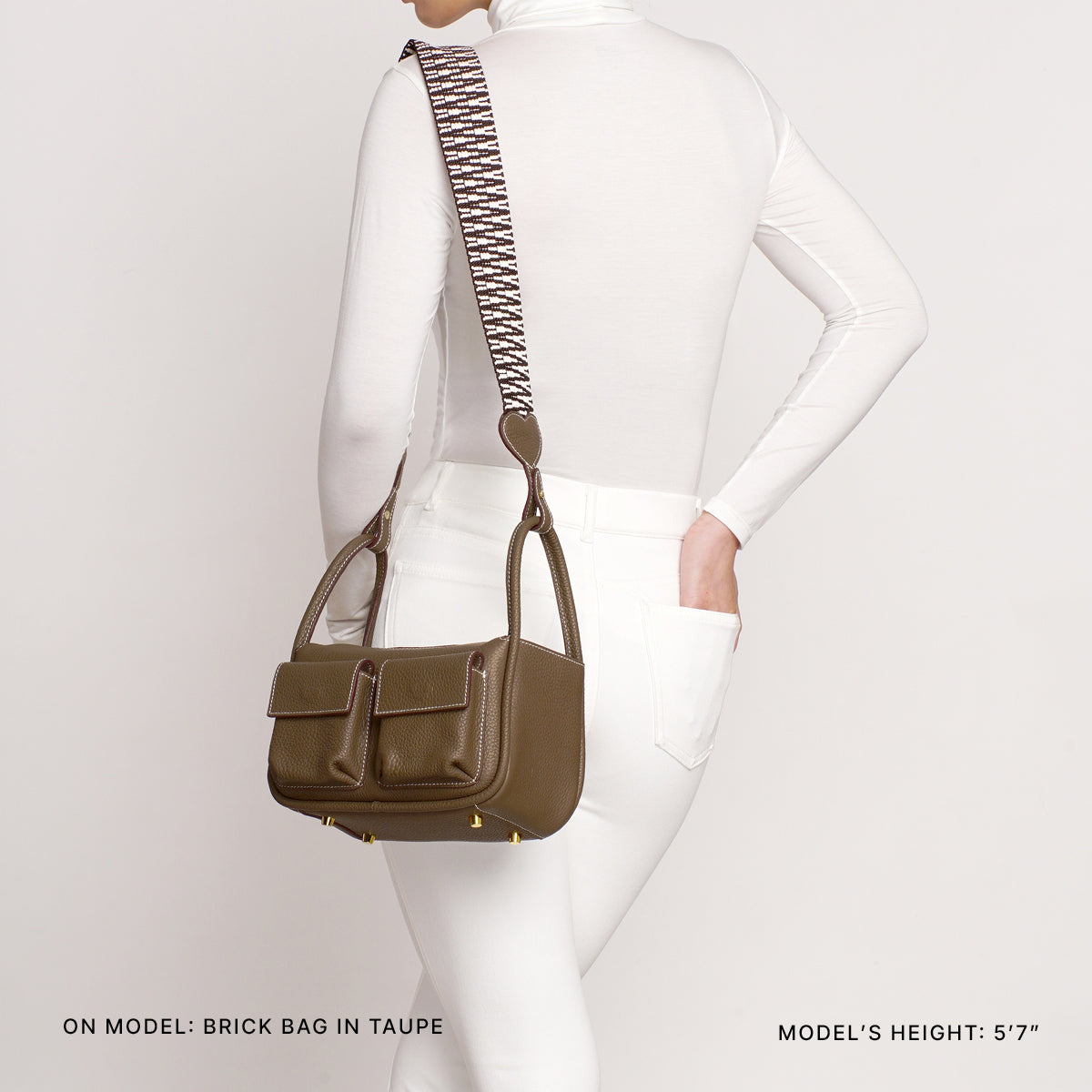 Brick Bag in Taupe