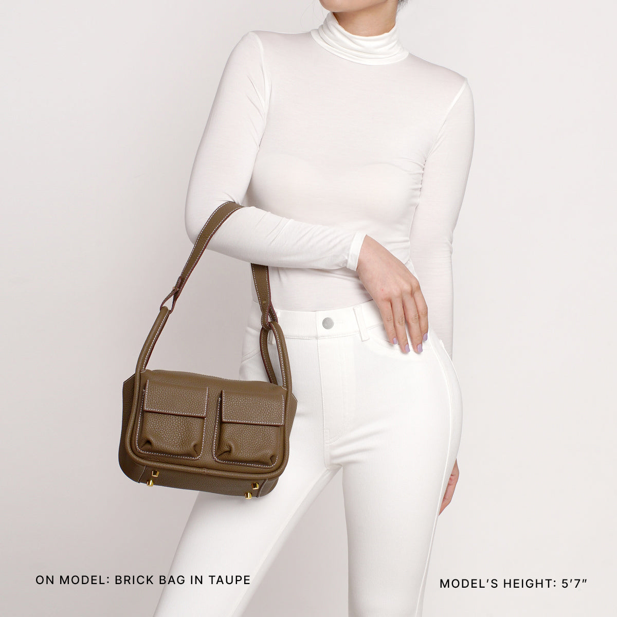Brick Bag in Taupe