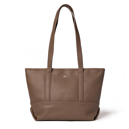Noir Tote PU in Taupe