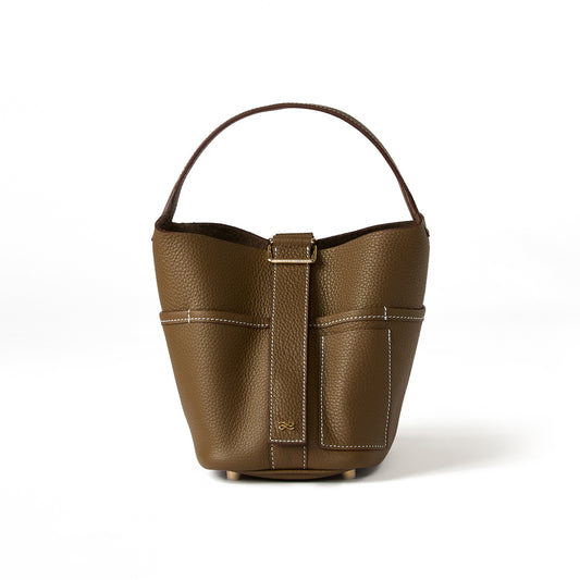 Flower Bucket in Taupe