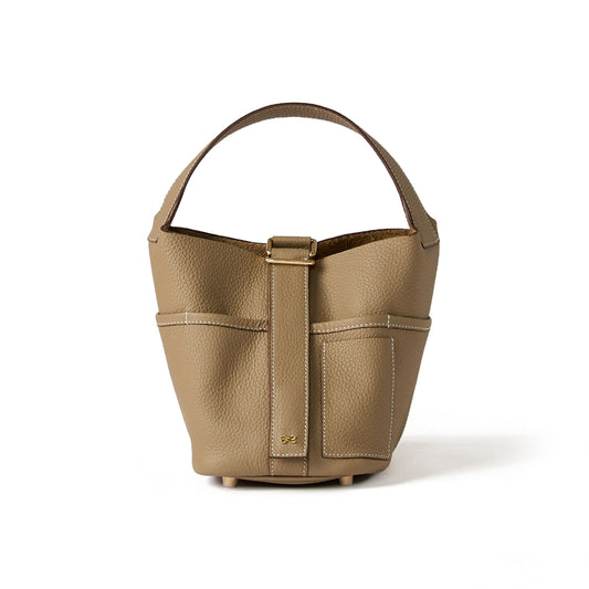 Flower Bucket in Beige