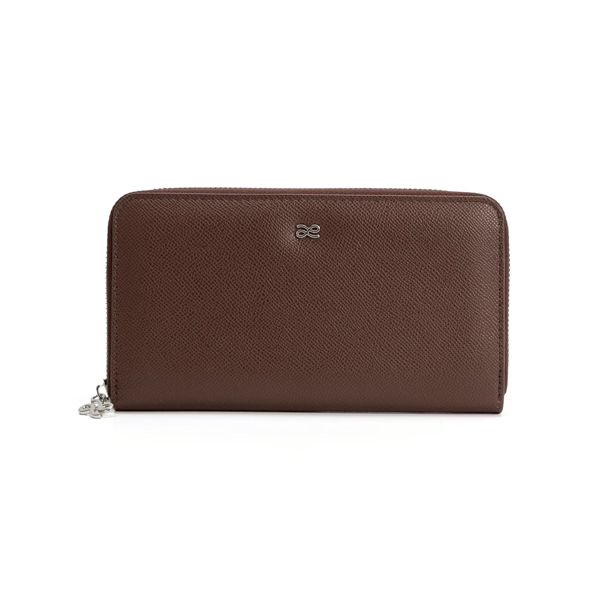 Long Zippy Wallet in Coffee