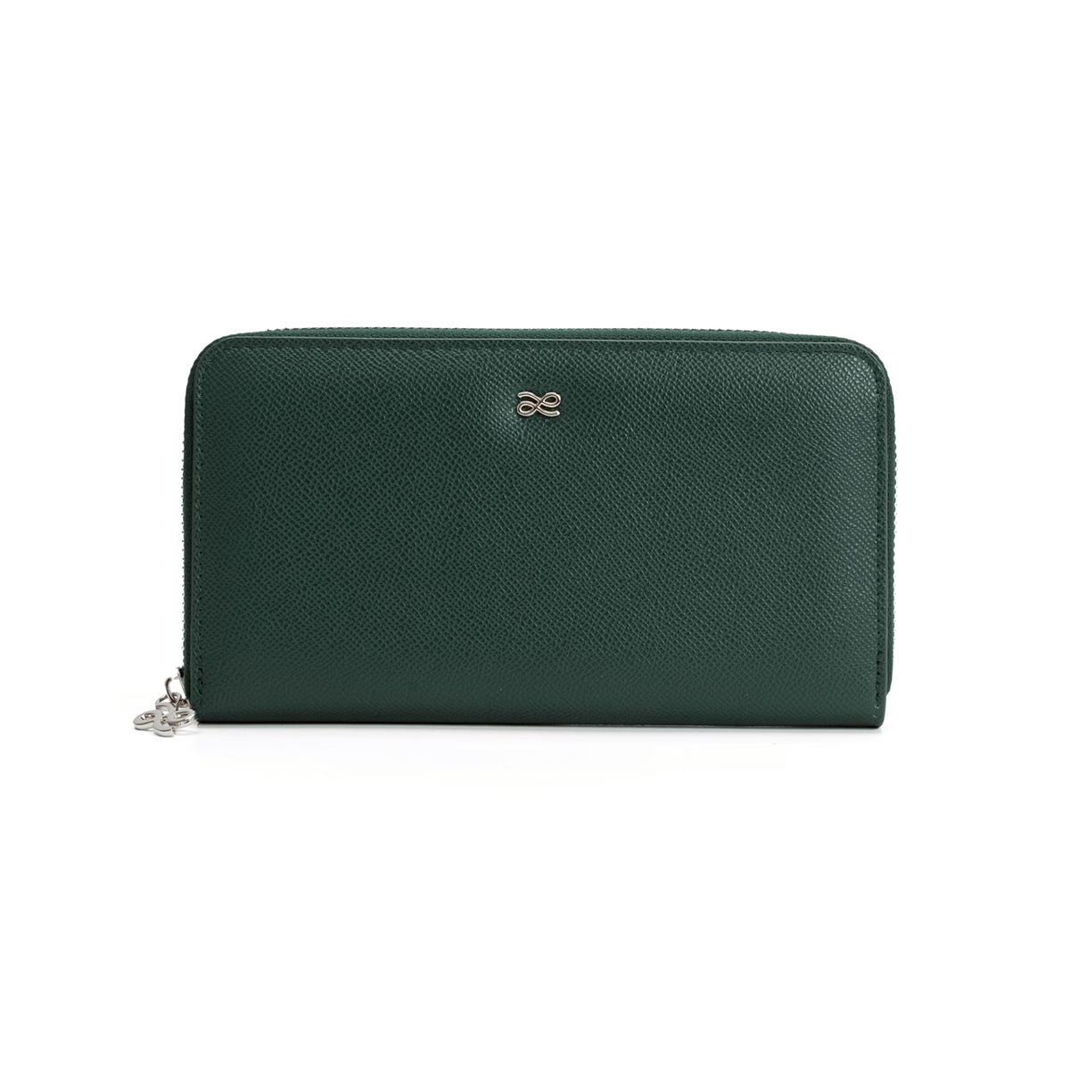Long Zippy Wallet in Midnight Green