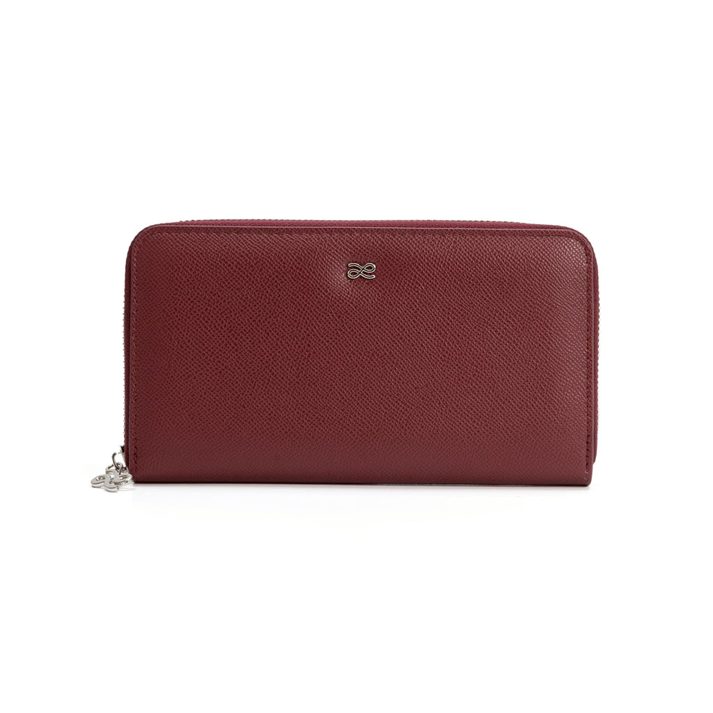 Long Zippy Wallet in Wine