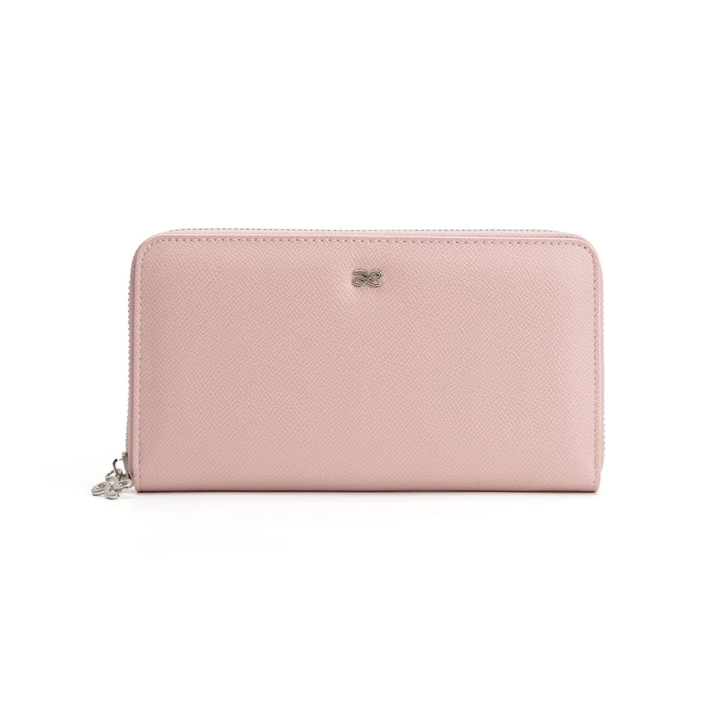 Long Zippy Wallet in Bunny Pink