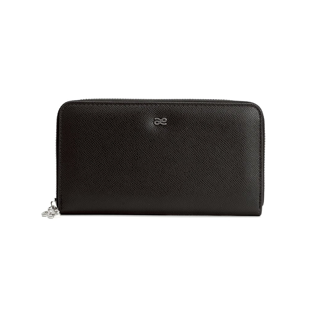 Long Zippy Wallet in Black