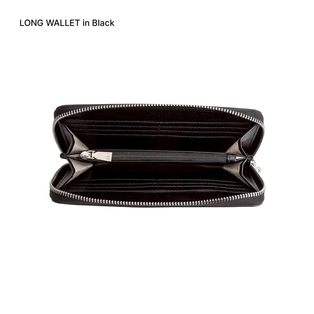 Long Zippy Wallet in Coffee