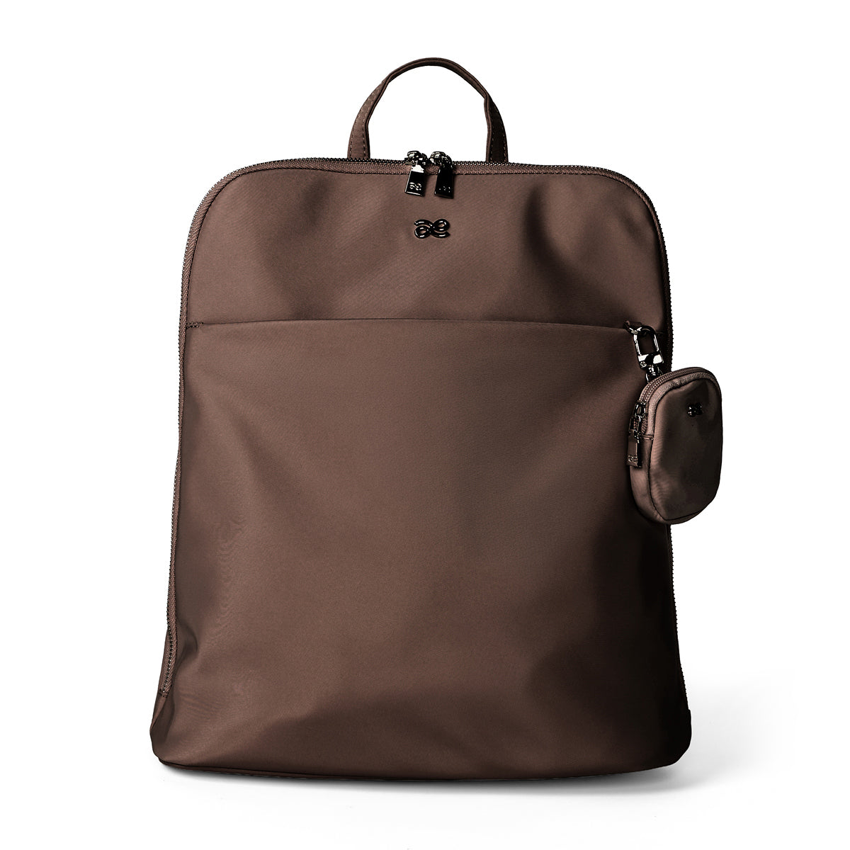 Nylon Backpack in Teddy Brown