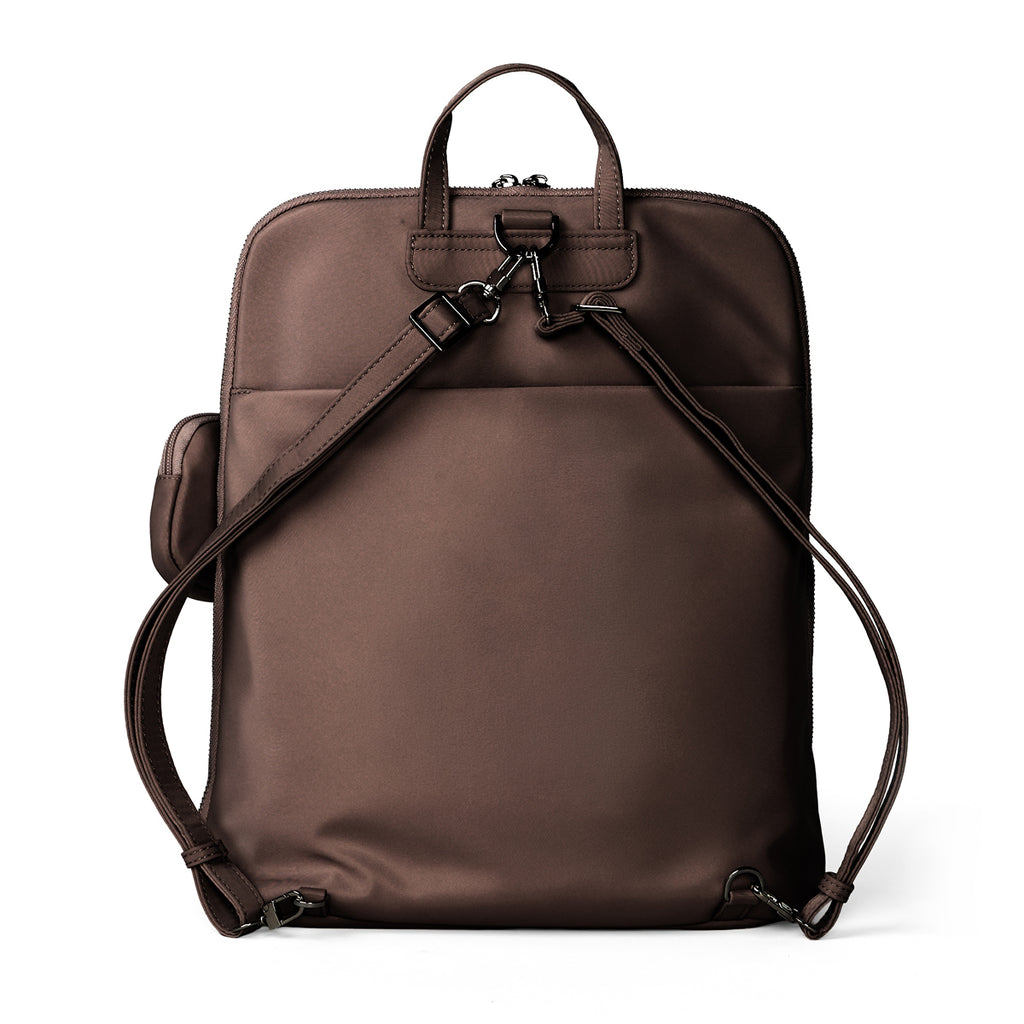 Nylon Backpack in Teddy Brown