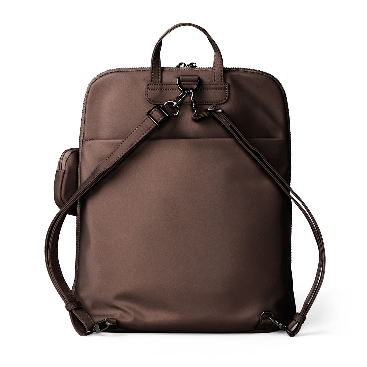 Nylon Backpack in Teddy Brown