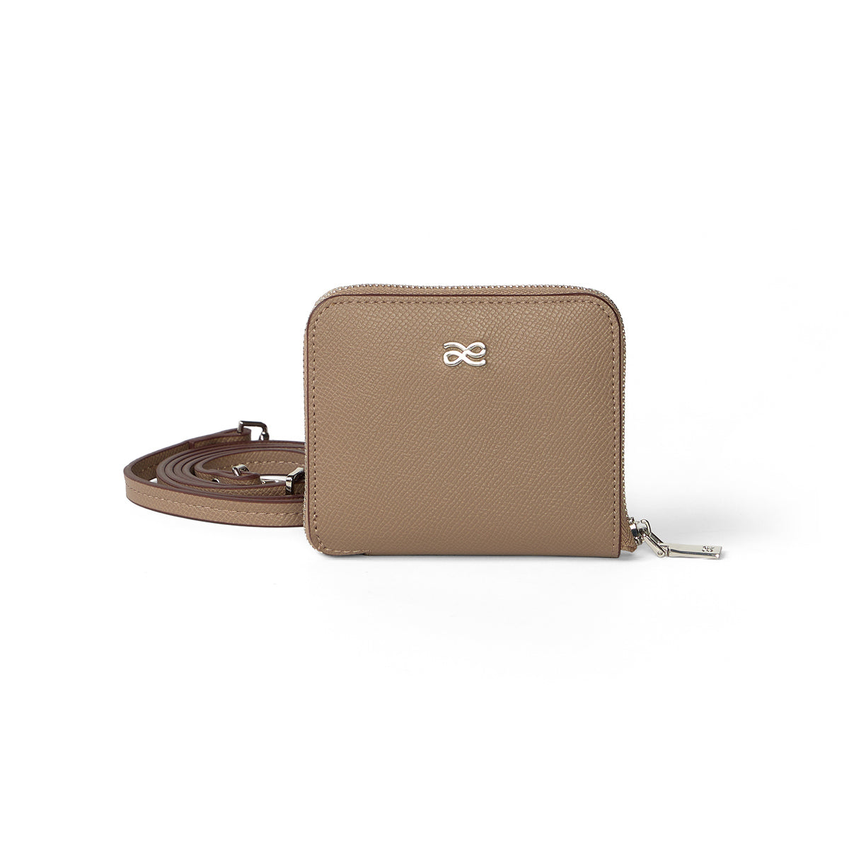 Short Wallet in Taupe