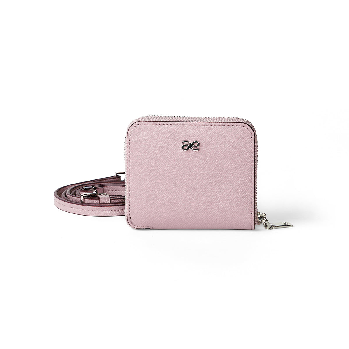 Short Wallet in Powder Pink
