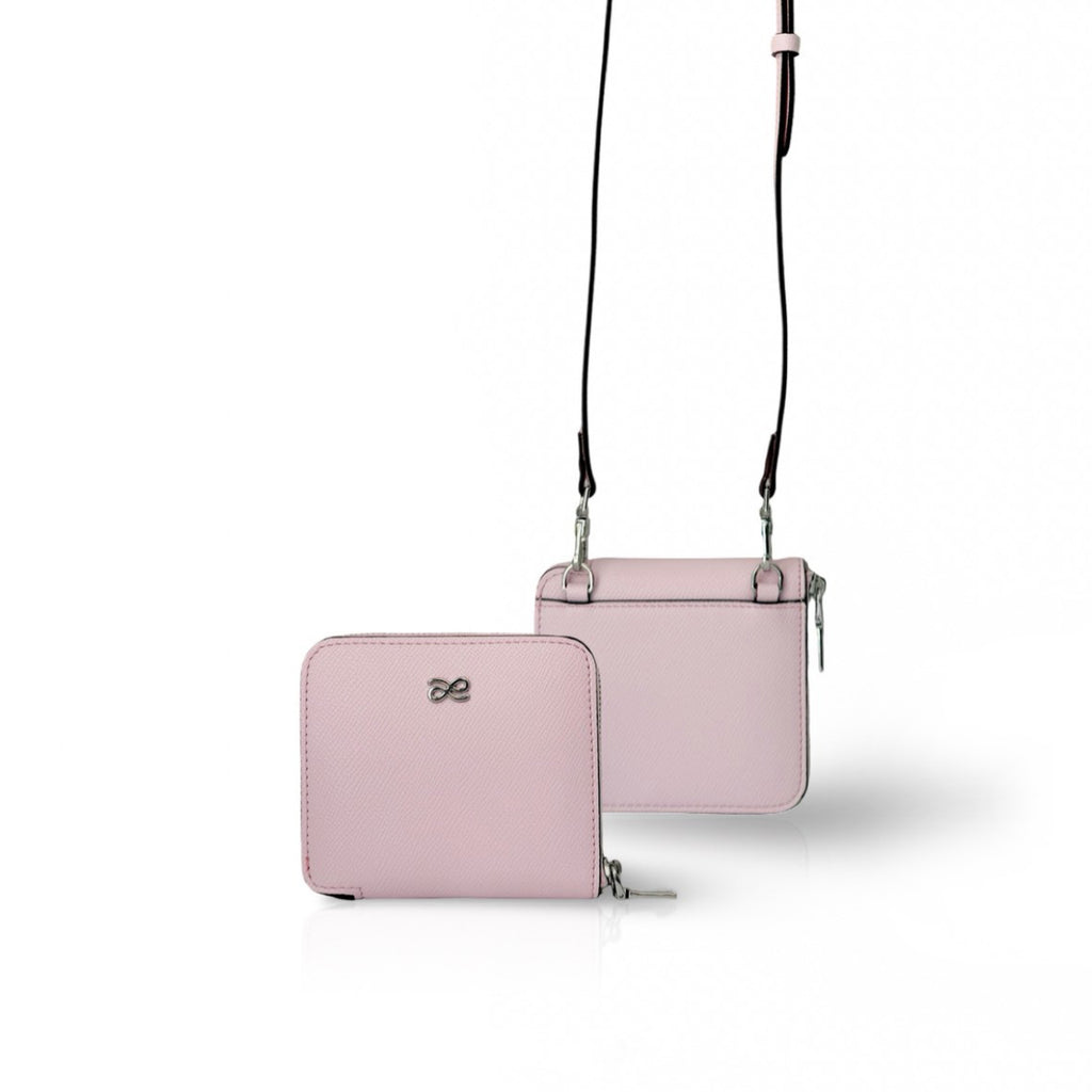 Short Wallet in Powder Pink