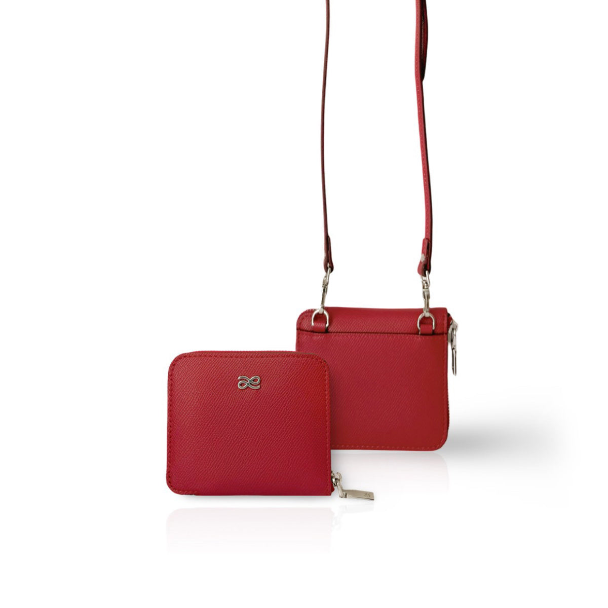 Short Wallet in Red