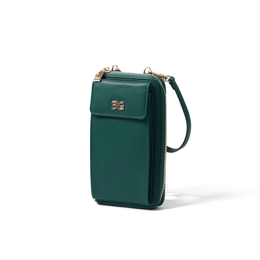 Phone Wallet PU in Midnight Green